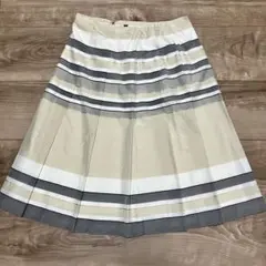 LANVIN collectionプリーツスカート 40 ベージュのサムネイル