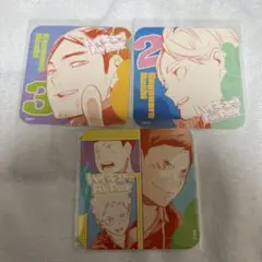 ハイキュー！！ アートコースター烏野セット(菅原・東峰・2年)セット