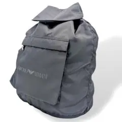 EMPORIO ARMANI✨バックパック　リュック　ブラック　ナイロン　巾着型