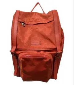 【極美品】GUCCI グッチ GGナイロン デイパック バックパック レッドのサムネイル