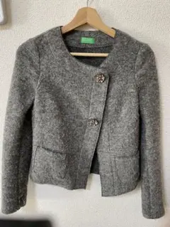 UNITED COLORS OF BENETTON グレー ジャケット 38のサムネイル