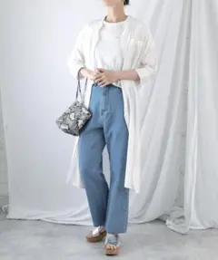 新品　タグ付　Bifrostストライプシャツワンピース