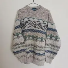 ヴィンテージ イタリア製 ノルディック アルパカセーター 70s 80s 90s