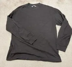 UNIQLO U ダークブラウン 長袖Tシャツ M