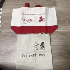 犬のイラスト付きトートバッグ