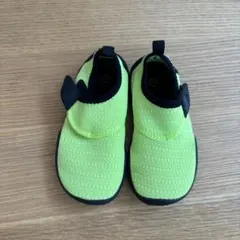 蛍光イエロー　マリンシューズ アクアシューズキッズ　ヒラキ　17cm