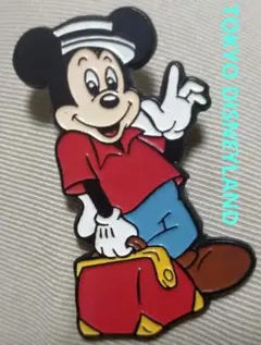 ス*ン様 ミッキーマウス　ブローチ（お出かけ）　レトロ
