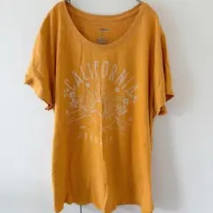 ソノマ Tシャツ ラウンドネック 半袖 黄 綿 ビッグサイズ ゆったり 古着のサムネイル