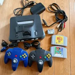【激安】ニンテンドー64 本体 コントローラ3個ソフト5本セット Nintendo64 本体セット ソフト5本 コントローラー3個 - メルカリ
