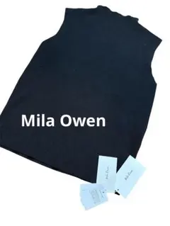週末限定価格　新品タグ付き　Mila Owen ノースリーブ ニット ブラックのサムネイル