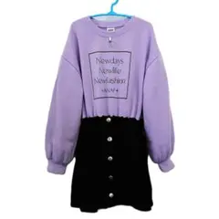 ANAP KIDS『アナップキッズ』トレーナー切り替えワンピース 130㎝