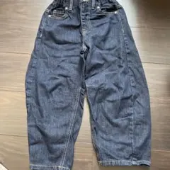 GU バレルレッグジーンズネイビー120