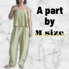 A part by サロペット オールインワン ライトグリーン 新品　M 夏のサムネイル