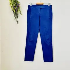 theory 【M相当】スリムフィット 青 パンツ 鮮やかに決まる オシャレ感