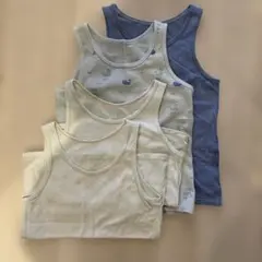 UNIQLOコットンメッシュタンクトップ4枚セット 120cm