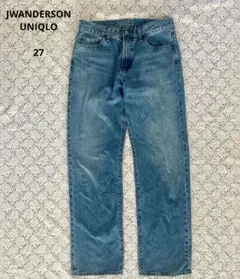 ユニクロ JWANDERSON ストレートジーンズ ブルー 27(68.5㎝)