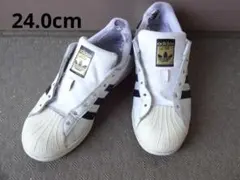 adidas アディダス SUPERSTAR ホワイト×ブラック 24.0cm
