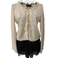 カーディガン フェアリーグランジ y2k 平成ギャル フリル 森ガール