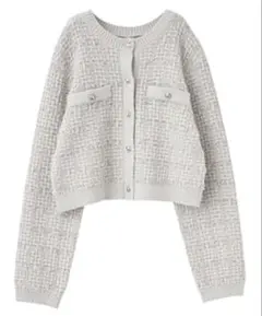 リリアンカラット　ラメツイードカーディガン