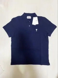 【新品未使用】Ami アミパリス ポロシャツ ネイビー Lサイズ AMI PARIS(アミパリス) ポロシャツ ネイビー サイズ XL｜【公式