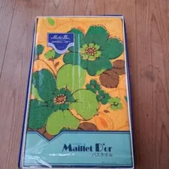 昭和レトロ Maillet D'or バスタオル 花柄　新品、未使用品