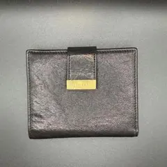 FURLA 二つ折り財布 ブラック レザーのサムネイル