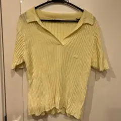 ETERNEL ROPE イエローニット 半袖 Vネックのサムネイル