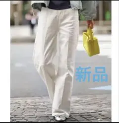 ホワイト ワイドレッグデニム　LL XL