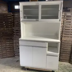 大阪府無料配送】 食器棚 幅90cm R-404 - メルカリ