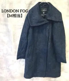 美品✨ウール混　ビックカラー✨LONDON FOG【M相当】ネイビーコート