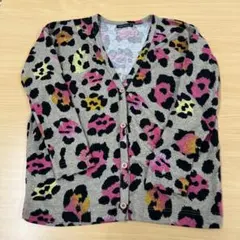 ヒョウ柄 長袖カーディガン　Mサイズ