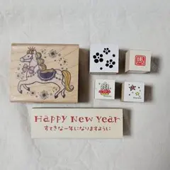 KODOMO NO KAO 新年スタンプセット 馬 午年 シャチハタ デコスタ
