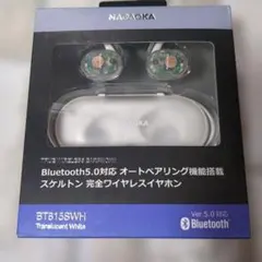 【未開封】NAGAOKA BT815SWH スケルトン 完全ワイヤレスイヤホンのサムネイル