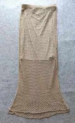 GALLARDAGALANTE 鍵編みニットロングスカートのサムネイル