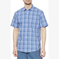 ポプリンシャツ ワイシャツ 半袖 メンズ　Ｌ