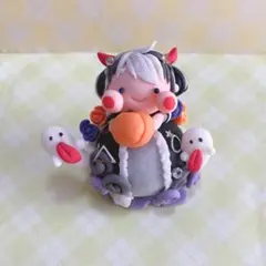 【新作】悪魔ちゃんのハロウィンナイト　樹脂粘土　ハンドメイド