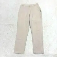 【美品】45R コットンリネンストレッチのヘリンボンイージーパンツ Lサイズのサムネイル