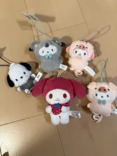 サンリオ ぬいぐるみマスコット まとめ売り マイメロディ ポチャッコ 他