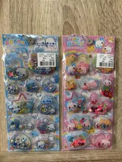 n*⁑様 あわわちゃん　ハッピーマーチ　スパンコールパーティー　シール　カミオジ