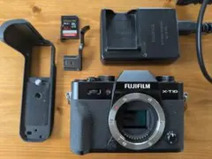 FUJIFILM X-T10 本体 メタルグリップ サムレスト バッテリ 充電器のサムネイル
