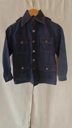 ビンテージ70年代CANTONデニムカバーオール紺色正規品サイズ120から130