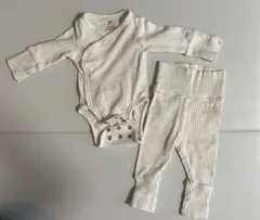 H&M オーガニックコットン ロンパースセット 56