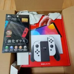Nintendo Switch 有機ELモデル + 強化ガラスフィルム