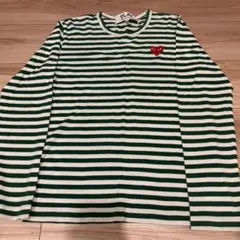 PLAY COMME des GARCONS ボーダー長袖カットソー XS