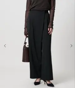 UNITED ARROWSドレープ ラップ パンツ ウォッシャブル