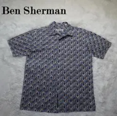 Ben Sherman 80s オープンカラーシャツ 半袖 開襟 幾何学模様