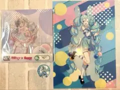 タイトーくじ　初音ミク×Rody　B賞　クリアスタンド　K賞　クリアファイル