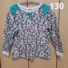 【中古】RAG MART いちご柄 長袖カットソー 130