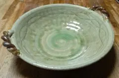 手付鉢 菓子鉢 清水焼 【平安陶楽】唐津釉 根引松 手付向付 長期保管未