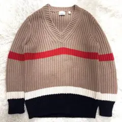 【極美品】BURBERRY バーバリー ノバチェック ニット セーター ベージュのサムネイル